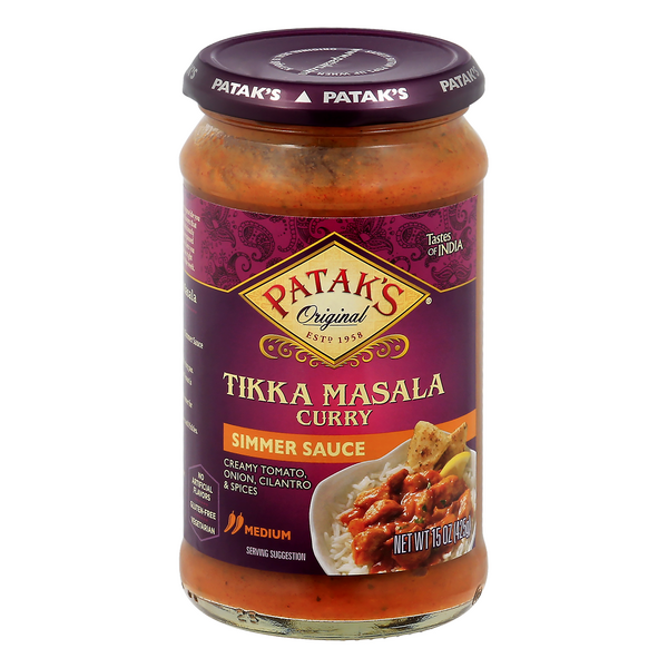 Save on Patak's Simmer Sauce Tikka Masala Curry Medium Order Online