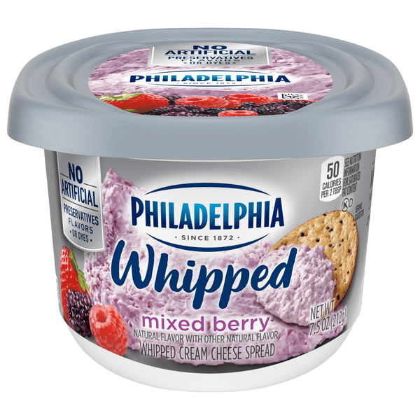 Save on Philadelphia Whipped Cream Cheese Spread Mixed Berry Order