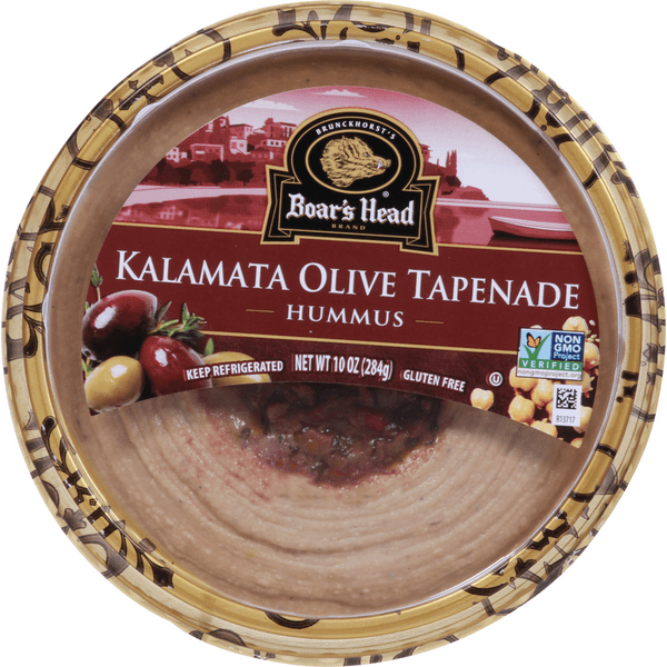 Save on Boar's Head Hummus Kalamata Olive Tapenade Order Online