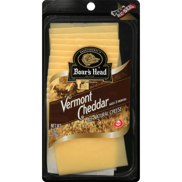 Save on Boar's Head Vermont Cheddar Cheese White (PreSliced) Order