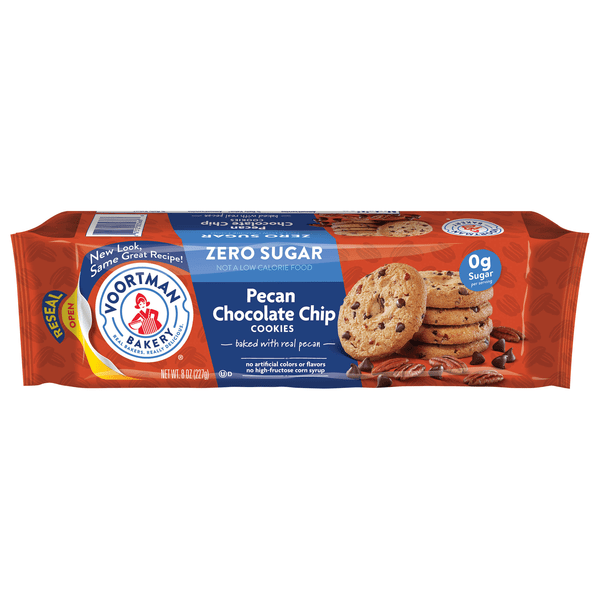 Save on Voortman Bakery Cookies Pecan Chocolate Chip Zero Sugar Order