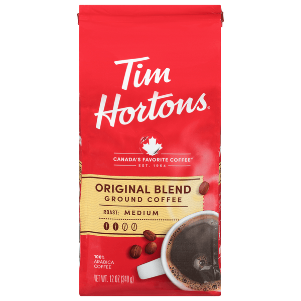 Save on Tim Hortons Original Blend 100 Arabica Medium Roast Coffee