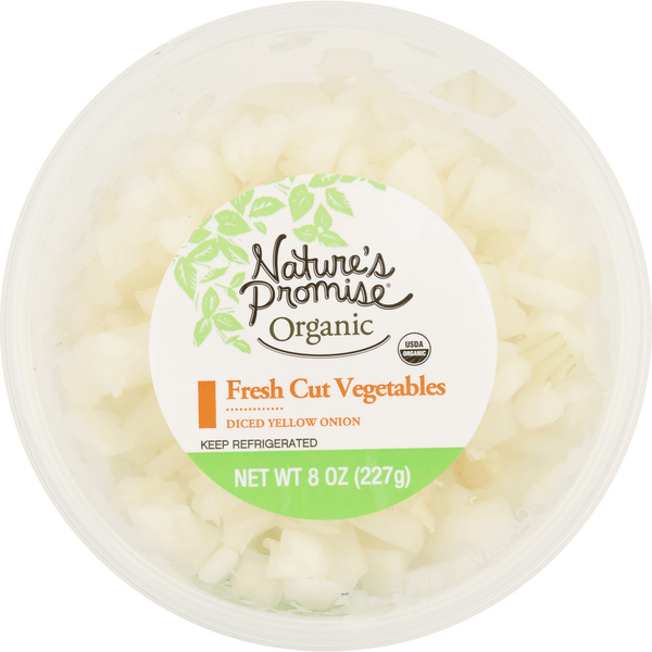 Save on Nature's Promise Organic Fresh Cut Vegetables Yellow Onion