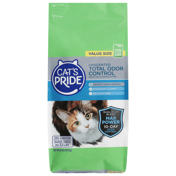 Save on Cat's Pride Unscented Total Odor Control Clumping Cat Litter