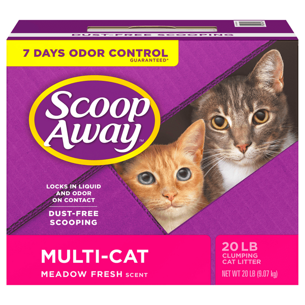 Save on Scoop Away Cat Litter MultiCat Formula Meadow Fresh Scented