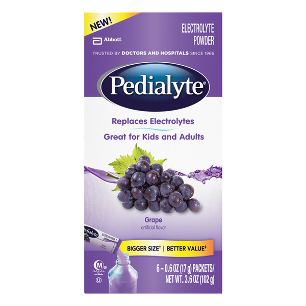 Save on Pedialyte Electrolyte Powder Grape 6 ct Order Online Delivery