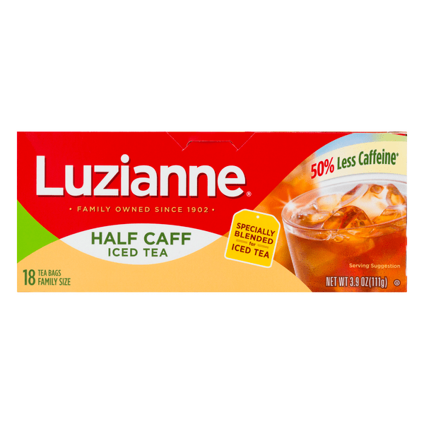 Save on Luzianne Half Caff Iced Tea Bags Family Size Order Online