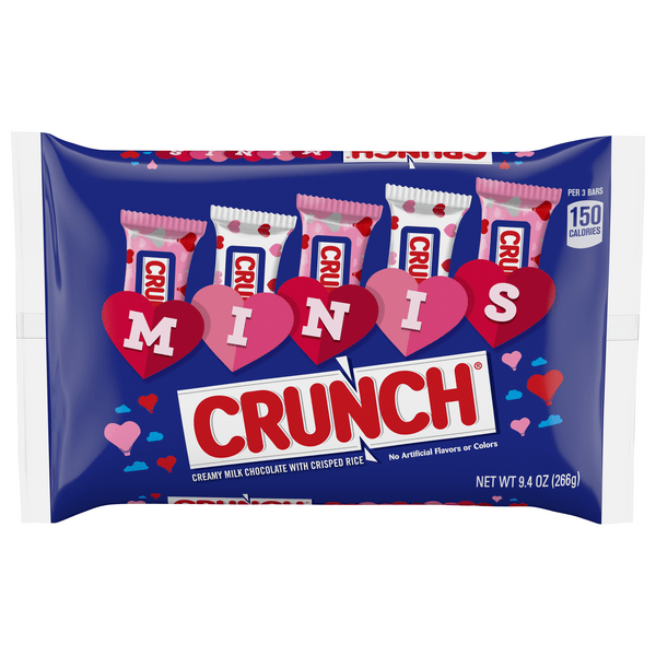 Save on CRUNCH Minis Milk Chocolate Valentine's Day Candy Order Online