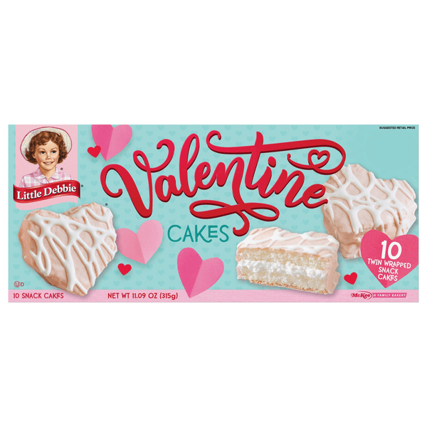 Save on Little Debbie Valentine Snack Cakes Vanilla 10 ct Order