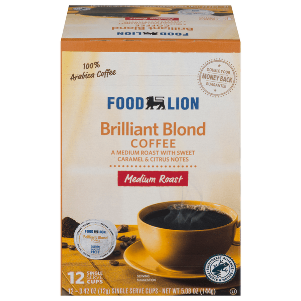 Save on Food Lion Brilliant Blond Medium Roast Coffee Single Serve Cups Order Online Delivery