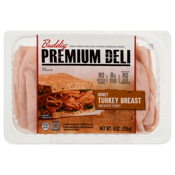 Save on Buddig Premium Deli Honey Turkey Breast & White Turkey Order
