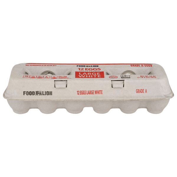 Save on Food Lion Large White Eggs Grade A Order Online Delivery Food