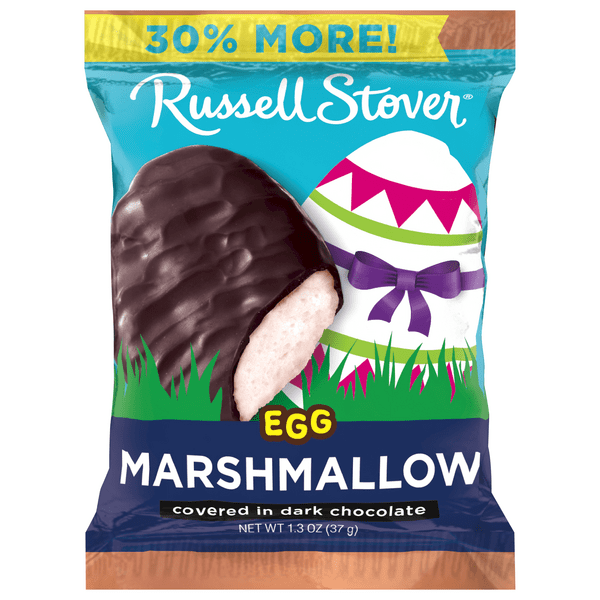 Save on Russell Stover Egg Marshmallow Covered in Dark Chocolate Order