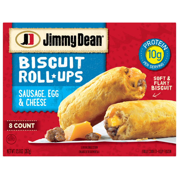 Save on Jimmy Dean Biscuit Roll Ups Sausage Egg & Cheese 8 ct Order