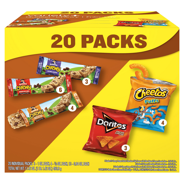 Save on Frito Lay Snack Mix with Quaker Chewy Granola Bars Variety Pack