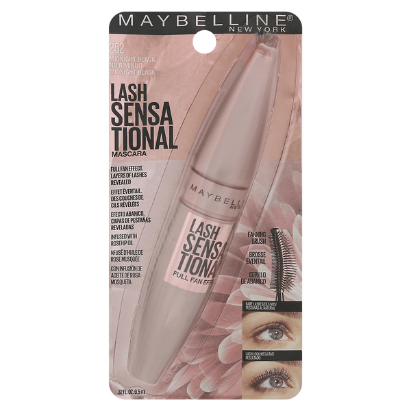 Save on Maybelline Lash Sensational Mascara Midnight Black 252 Order