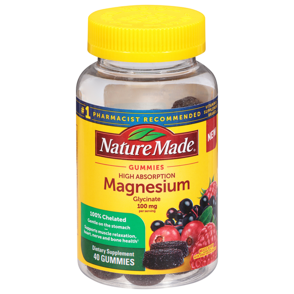 Save on Nature Made High Absorption Magnesium 100 mg Mixed Berry
