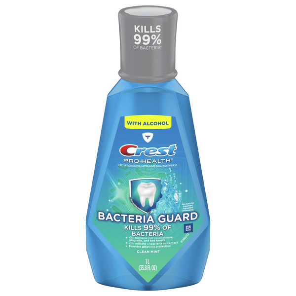 Save on Crest ProHealth Bacteria Guard Oral Mouthwash with Alcohol Clean Mint Order Online