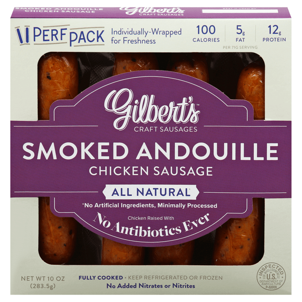 Save on Gilbert's Craft Sausages Andouille Chicken Sausage 4 ct Order