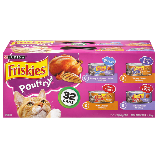Save on Friskies Poultry Wet Cat Food Variety Pack 32 ct Order Online Delivery GIANT