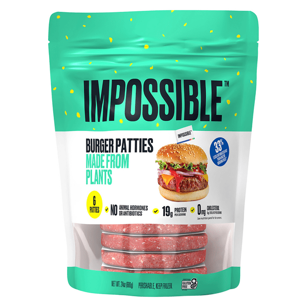 Save on Impossible Burger Patties Made From Plants 6 ct Frozen Order