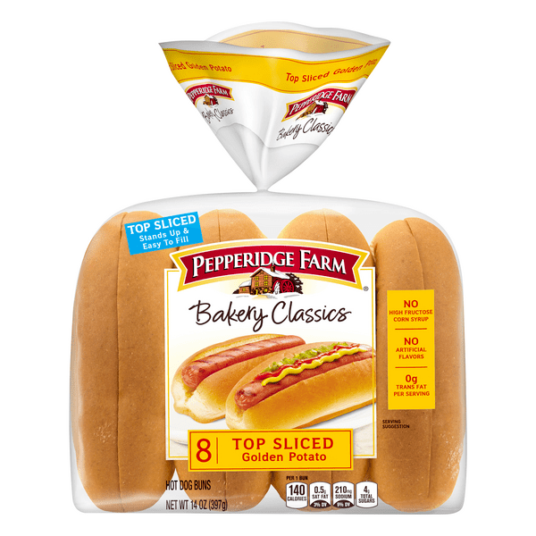 Save on Pepperidge Farm Bakery Classics Hot Dog Buns Golden Potato 8