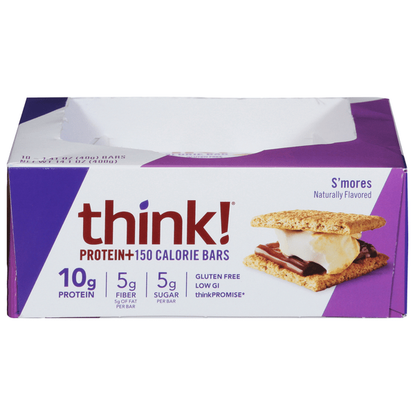 Save on think! Protein+ 150 Calorie Bars S'mores 10 ct Order Online