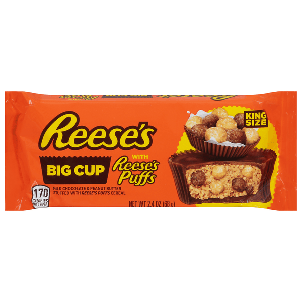 Save on Reese's Big Cup with Reese's Puff King Size Order Online