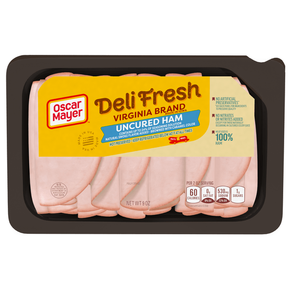 Save on Oscar Mayer Deli Fresh Uncured Ham Virginia Brand Sliced Order