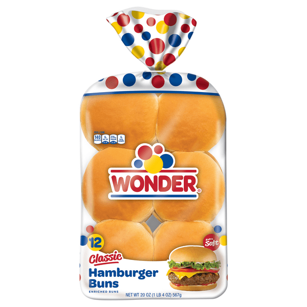 Save on Wonder Hamburger Buns Classic 12 ct Order Online Delivery Food Lion