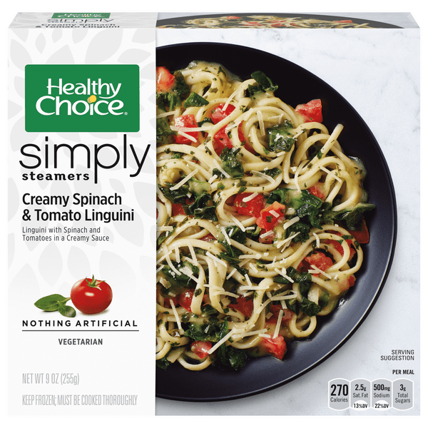 Save on Healthy Choice Simply Streamers Creamy Spinach & Tomato