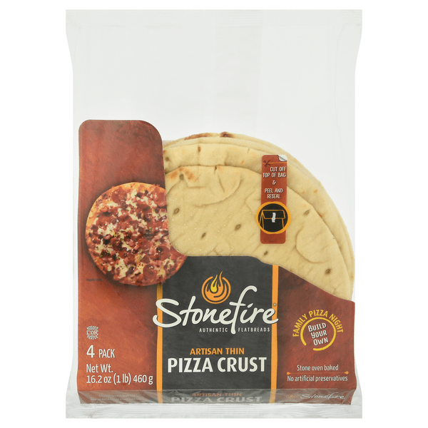 Save on Stonefire Pizza Crust Artisan Thin 4 ct Order Online Delivery