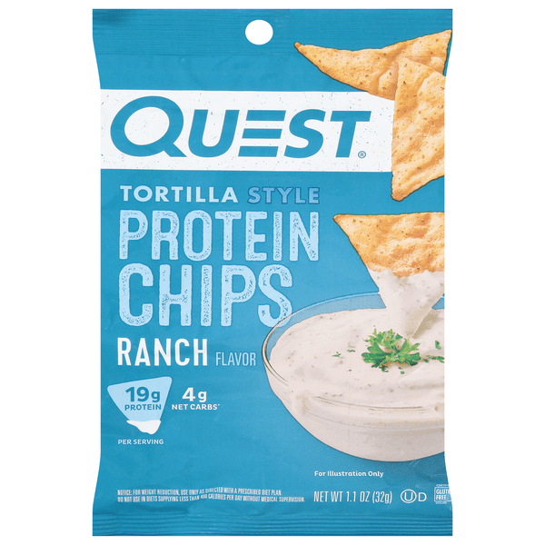 Save on Quest Protein Chips Tortilla Style Ranch Low Carb Keto Order