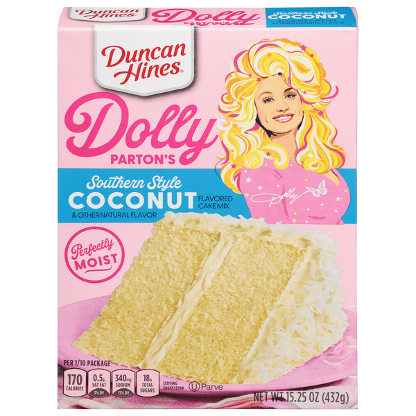 Save on Duncan Hines Dolly Parton's Cake Mix Southern Style Coconut