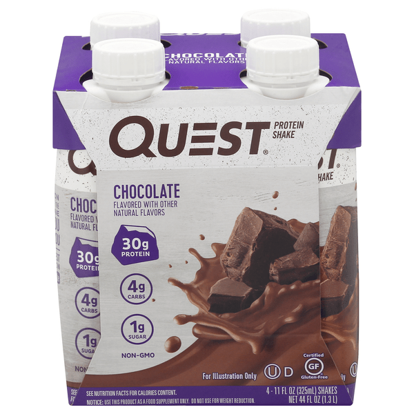 Save on Quest High Protein Shake Chocolate Low Carb Keto 4 pk Order
