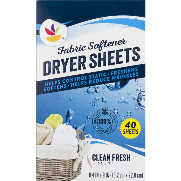 Save on Giant Fabric Softener Dryer Sheets Clean Fresh Scent Order