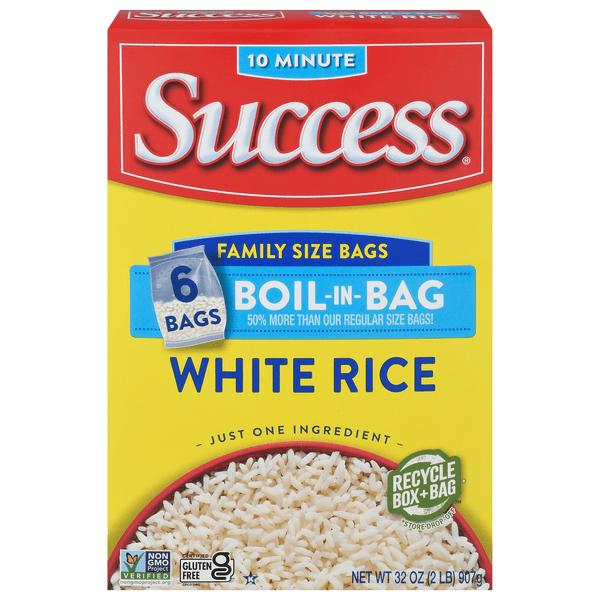 Save on Success BoilinBag White Rice Enriched Precooked Gluten Free