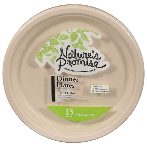 Save on Nature's Promise Dinner Plates 10.2 Inch Order Online Delivery