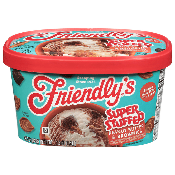 Save on Friendly's Frozen Dairy Dessert Super Stuffed Peanut Butter & Brownies Order Online