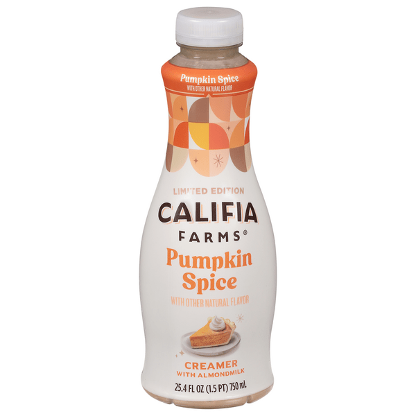 Save on Califia Farms Almond Milk Creamer Pumpkin Spice Refrigerated