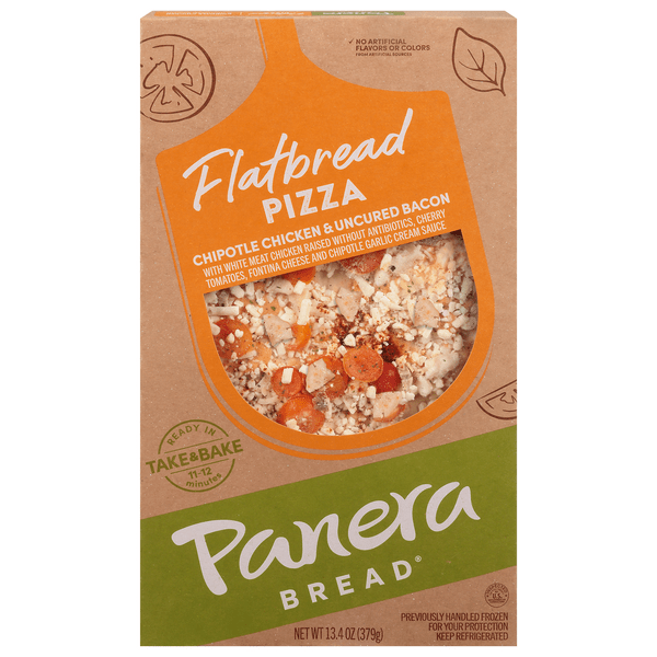 Save on Panera Bread Flatbread Pizza Chipotle Chicken & Uncured Bacon