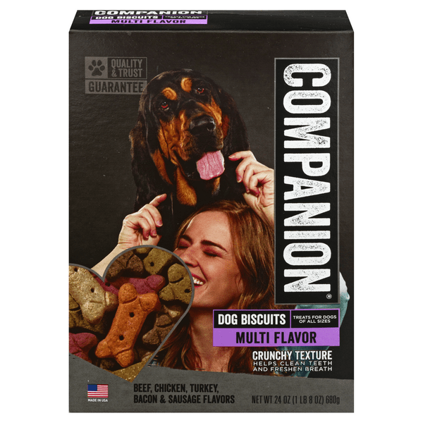 Save on Companion Dog Biscuits Multi Flavor Beef, Chicken, Turkey