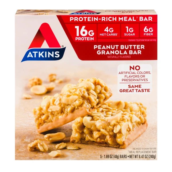 Save on Atkins Protein Meal Bar Peanut Butter Granola Low Carb 5 ct