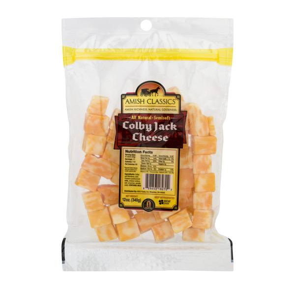 Save on Amish Classics Colby Jack Cheese Cubes All Natural Order Online