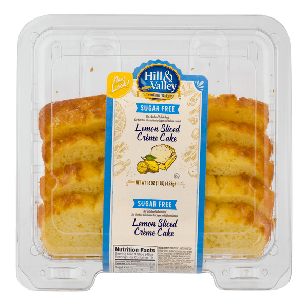 Save on Hill & Valley Lemon Sliced Creme Cake Sugar Free Order Online