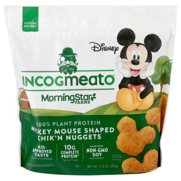 Save on MorningStar Farms Incogmeato Mickey Mouse Shaped Chik'n Veggie