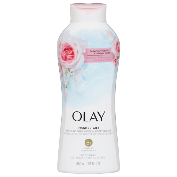 Save on Olay Fresh Outlast Body Wash Rose Water & Sweet Nectar Order