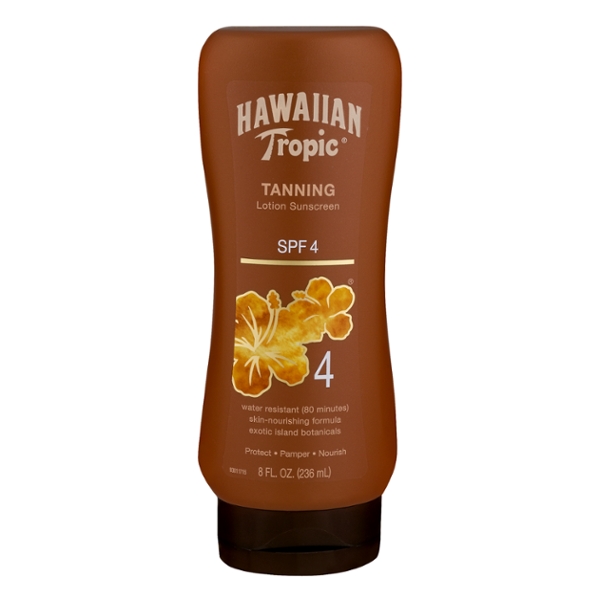 Save on Hawaiian Tropic Tanning Sunscreen Lotion Water Resistant UVA