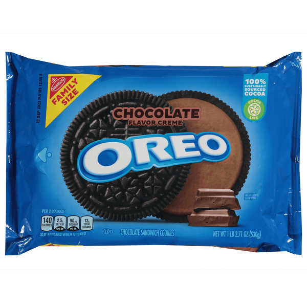 Save on OREO Chocolate Sandwich Cookies Chocolate Creme Family Size