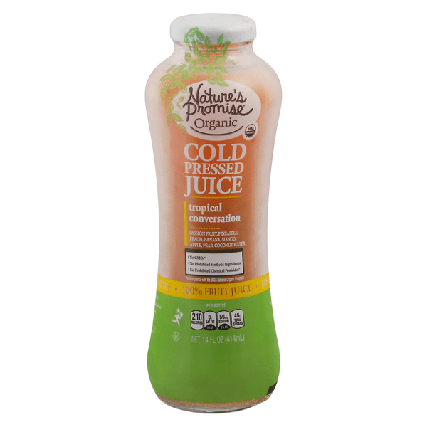 Save on Nature's Promise Organic Cold Pressed Tropical Conversation